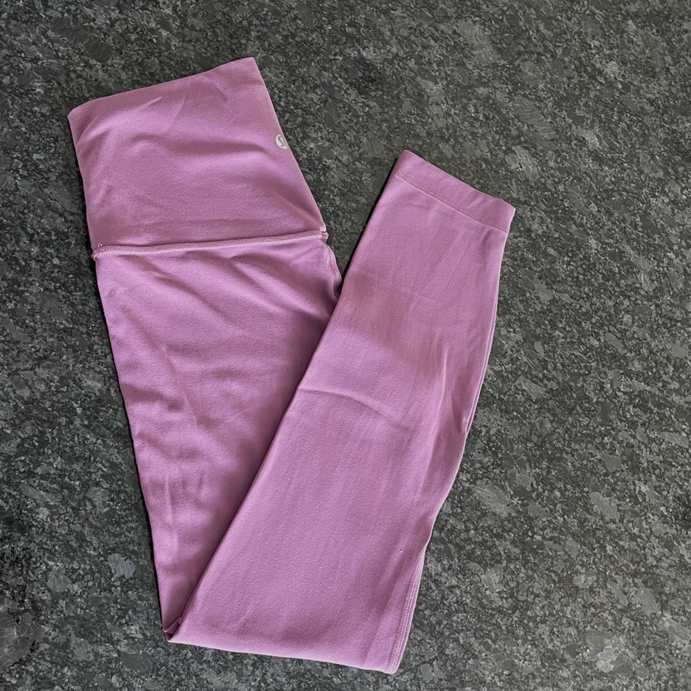 Seamless Lavender High-Waist Leggings